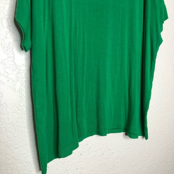 Cabi Field Tee green v neck jersey knit oversided tee top size Medium #5927 - Picture 12 of 13
